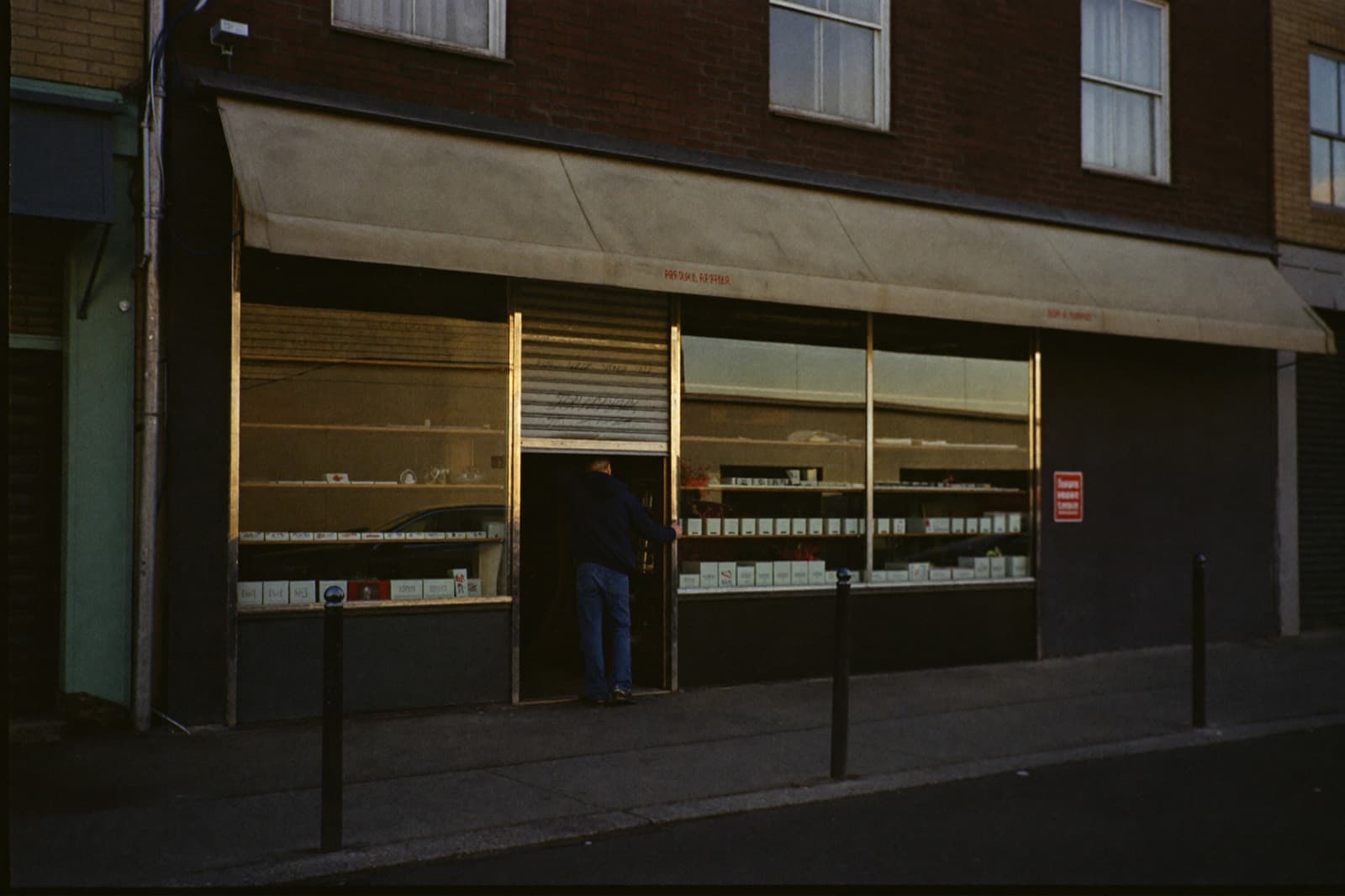 Retail storefront at street level